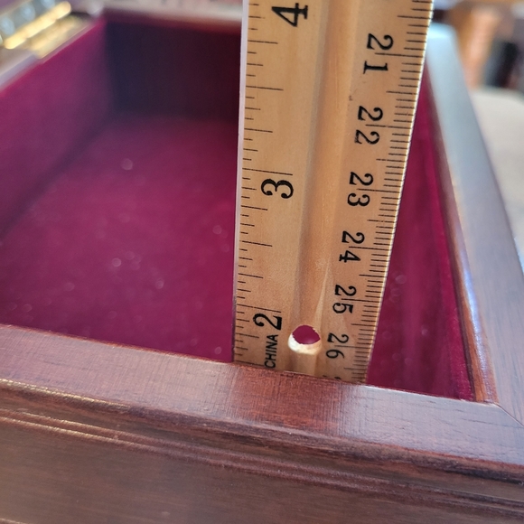 Wooden Box ~ Jewelry ~ Keepsake ~ Casa Colina Golf Course Motif ~ Memento Box - Picture 15 of 16